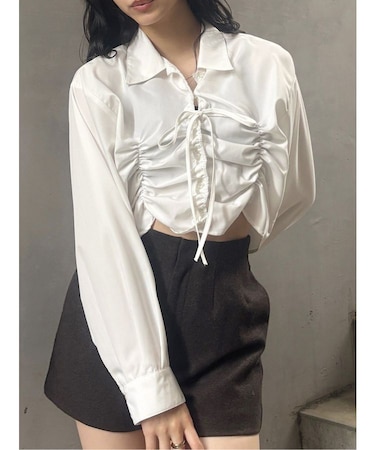 2WAYギャザーシャツ