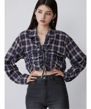 2WAYギャザーシャツ