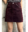 フロッキーデニムミニスカート【セット販売対象】