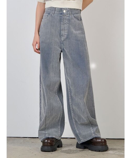 フロッキーバレルレッグデニム【セット販売対象】｜ムルーアの通販