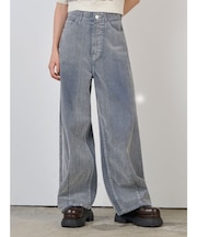 フロッキーバレルレッグデニム【セット販売対象】