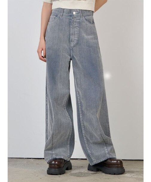 フロッキーバレルレッグデニム【セット販売対象】