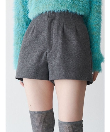 ウールライクタックショートパンツ