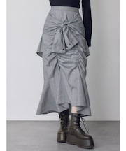 ラップシャツロングスカート