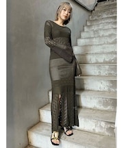 クロシェニットワンピース