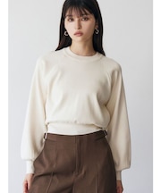 ボリュームスリーブニット