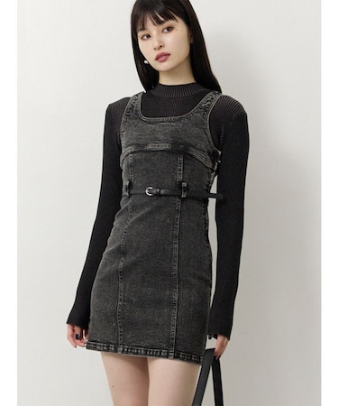 デニムタンクワンピース