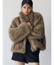 MIXフェイクファーブルゾン