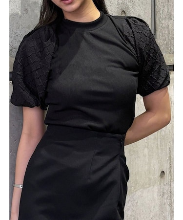 テレコドッキングジャガードトップス