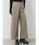 ベルトハイウエストワイドパンツ