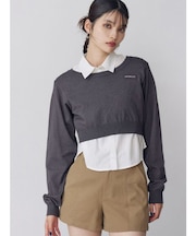 シャツレイヤードマルチウェイニット