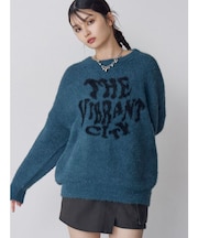 ロゴジャガードニット