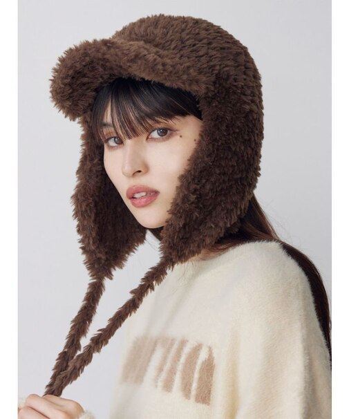 フライトニットファーキャップ