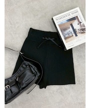 リブニットキュロット