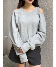 タンクレイヤードスウェットトップス