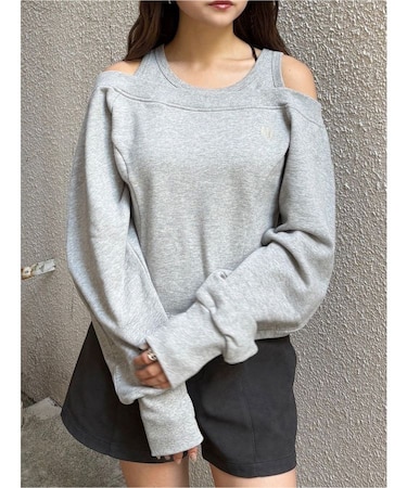 タンクレイヤードスウェットトップス