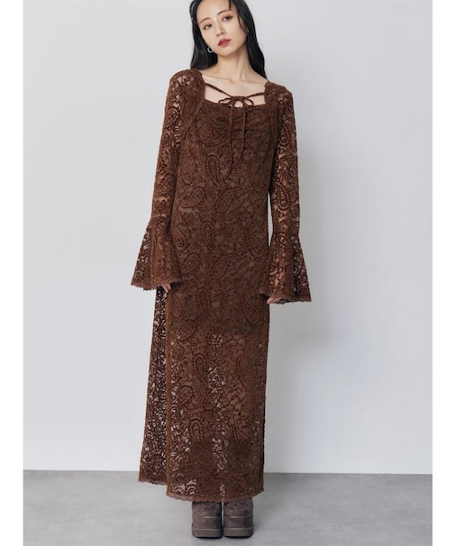 ブラッシュレースワンピース