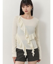 カスケードフリルトップス