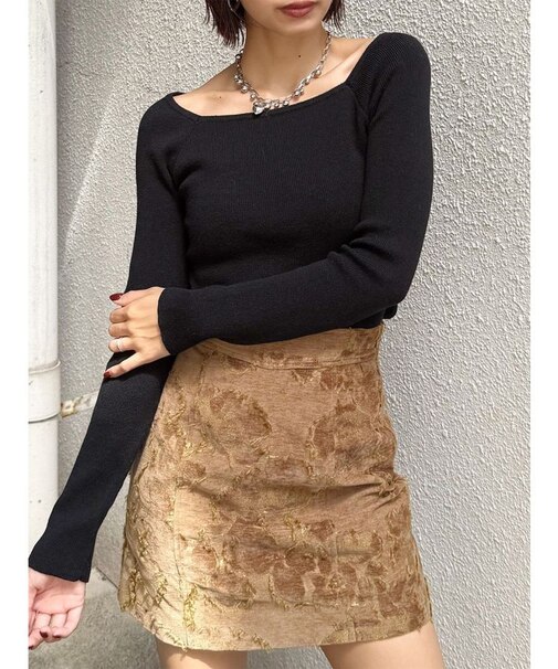 ベーシックリブニット