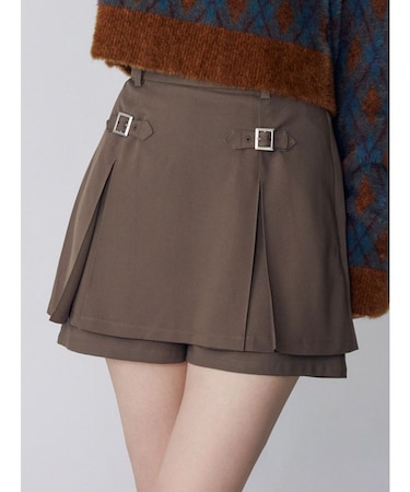 デザインミニスカショートパンツ