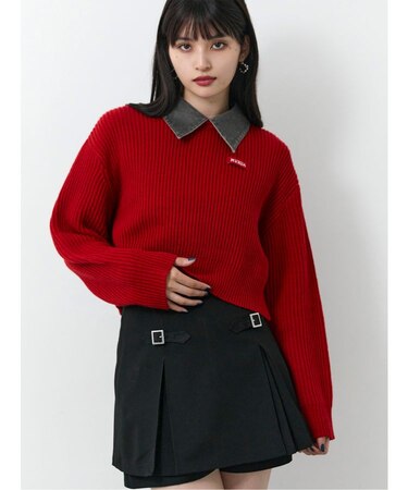 デザインカラーニット