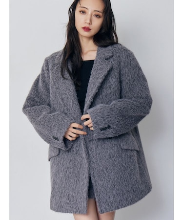 シャギーテーラードコート【セット販売対象】