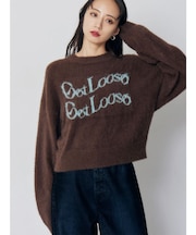 ミニシャギーロゴニット