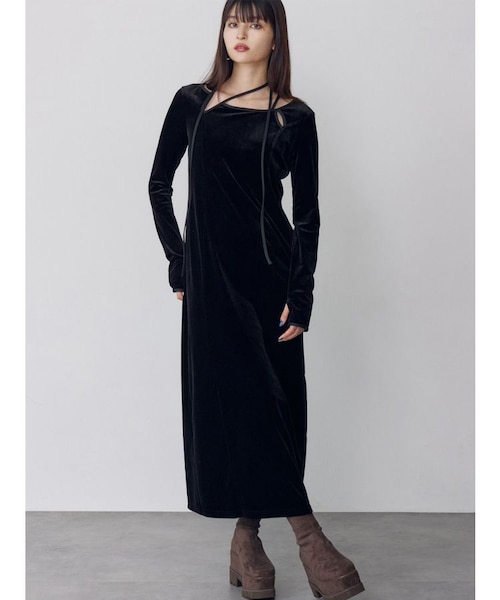 YUKKOコラボ】ジャガードブロックワンピース｜ムルーアの通販｜&mall