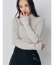 バイカラーラメクロップドニット