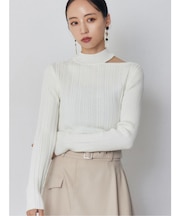 チョーカーランダムリブニット