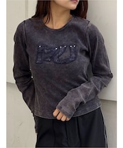 パッチロゴフェードトップス