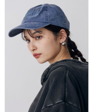 パッチロゴスタッズキャップ