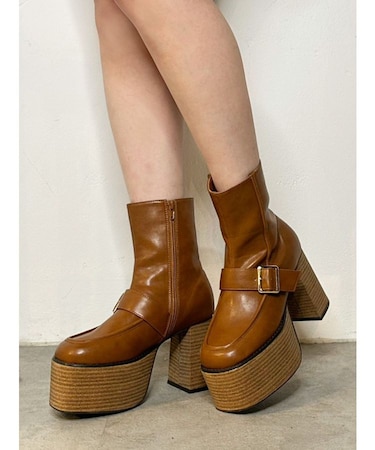 ローファーライクベルトブーツ