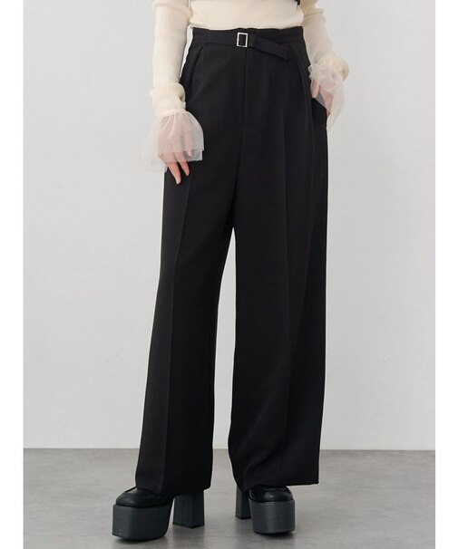 フロントベルトワイドパンツ【セット販売対象】