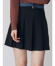 ダブルプリーツミニスカート【セット販売対象】
