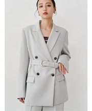 ベルテッドテーラードジャケット【セット販売対象】