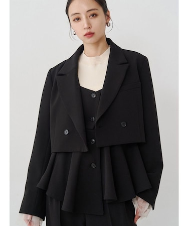 ショートテーラードジャケット【セット販売対象】