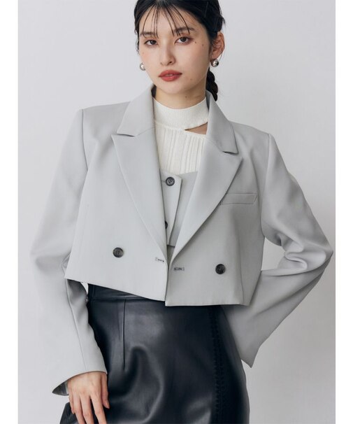 ショートテーラードジャケット【セット販売対象】