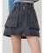 フロントZIPアウトポケットミニスカート