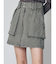 フロントZIPアウトポケットミニスカート