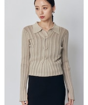 フロントピンチニット