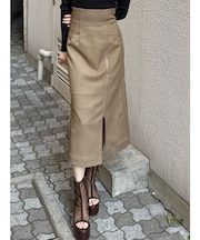 ジップスリットAラインスカート