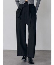 ウエストデザインワイドパンツ