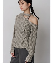 ボウタイワンショルブラウス