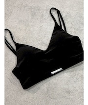 ロゴプレートベロアキャミ