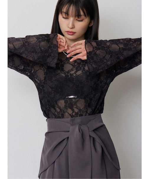 フロッキーフラワーシアートップス