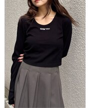 ロゴラメテレコトップス