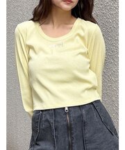 ロゴラメテレコトップス