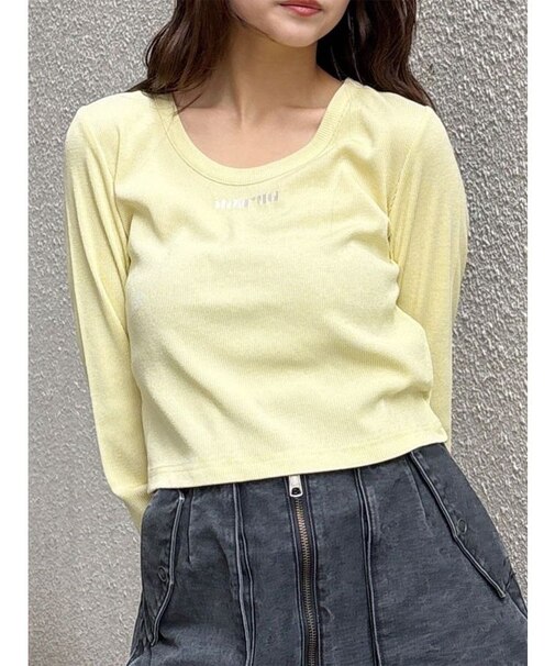 ロゴラメテレコトップス