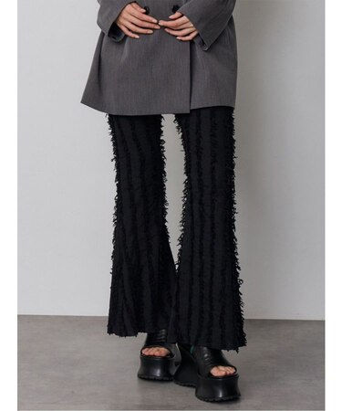 フリンジフレアパンツ